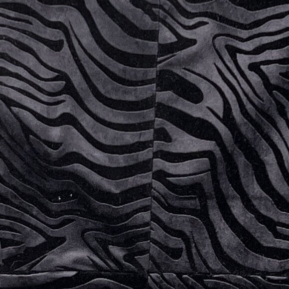 Chicos Women 4/6 Black Velvet Animal Burnout Blazer Long Jacket Witchy Fairygoth - Picture 8 of 16